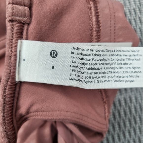 Lululemon Sports Bra Nulu And Mesh Yoga Bra Spiced Chai Strappy Back Size 6 - Picture 7 of 8